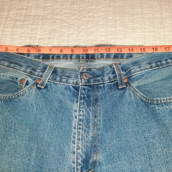 Levi's 505 Men's Jeans 38x32 100% Cotton Regular/Straight Medium-Washed - Picture 8 of 11